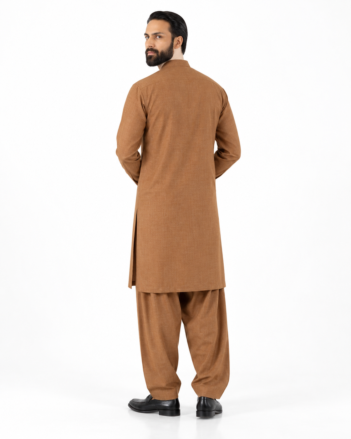 Asli Sona Caramel Unstitched Suit
