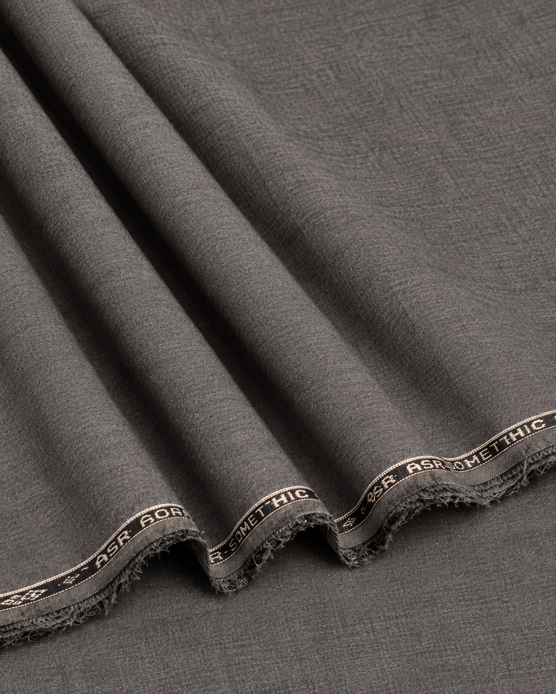 Asli Sona Charcoal Unstitched Suit