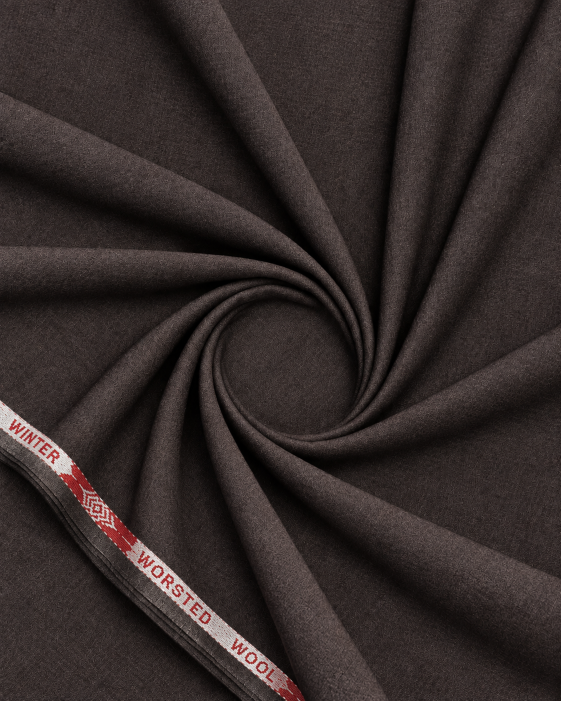 Olive Winter Worsted wool Unstiched