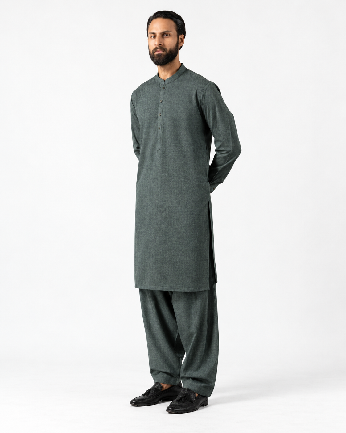 Asli Sona Sage Unstitched Suit
