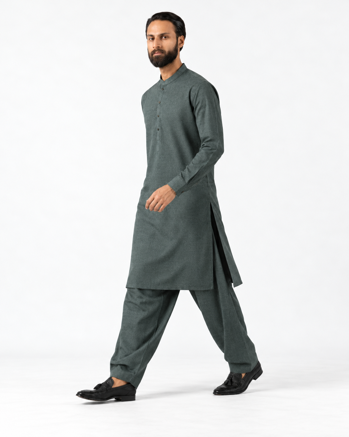 Asli Sona Sage Unstitched Suit