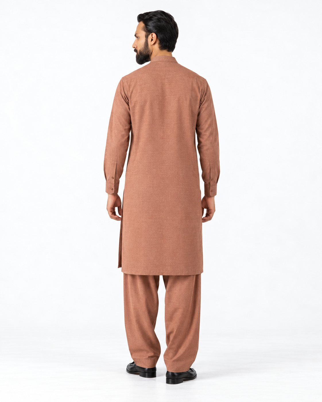 Asli Sona Rust Unstitched Suit