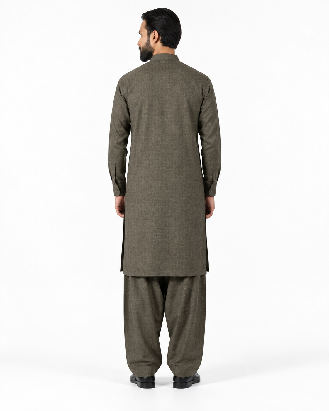Asli Sona Taupe Unstitched Suit