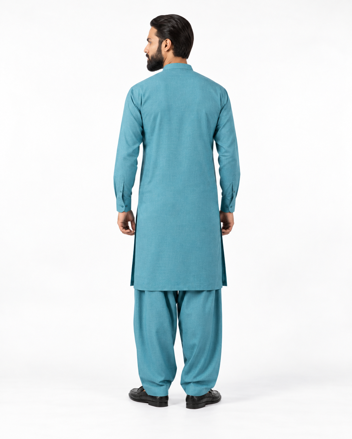 Asli Sona Turquoise Unstitched Suit