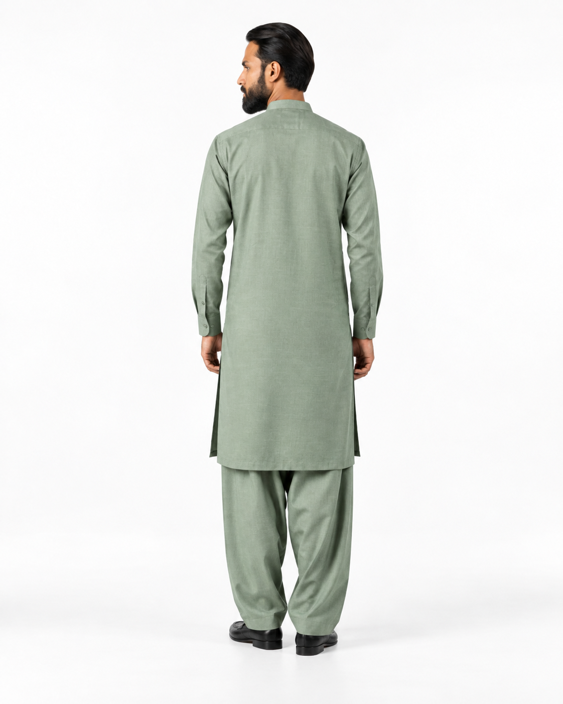 Asli Sona Mint Unstitched Suit
