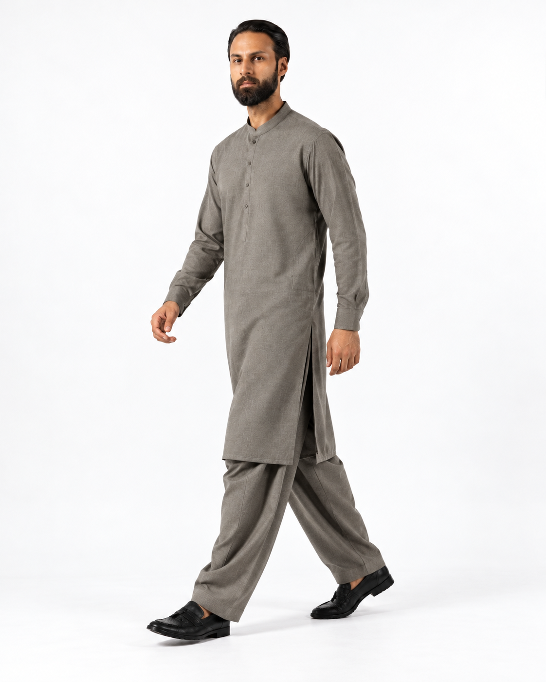 Asli Sona Grey Unstitched Suit