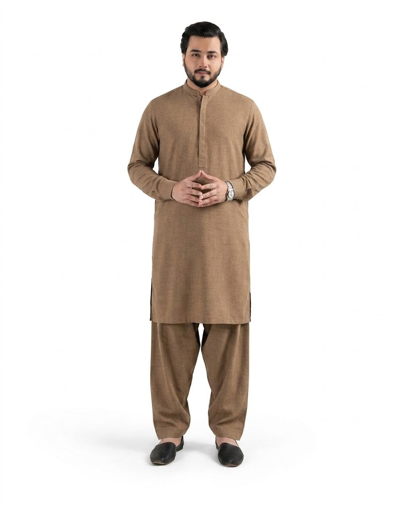 Unstitched Karandi Suit for Men